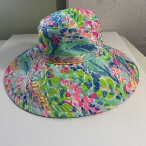 Lilly Pulitzer Womens One Size Catch the Wave Bucket Sun Beach Hat